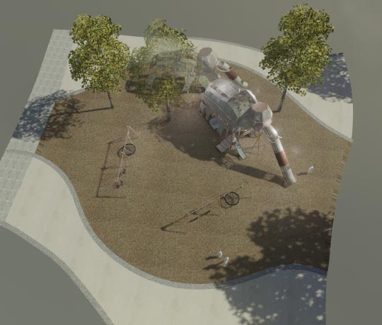 Lappset Mammoth playground concept 540-460 text liftup shape