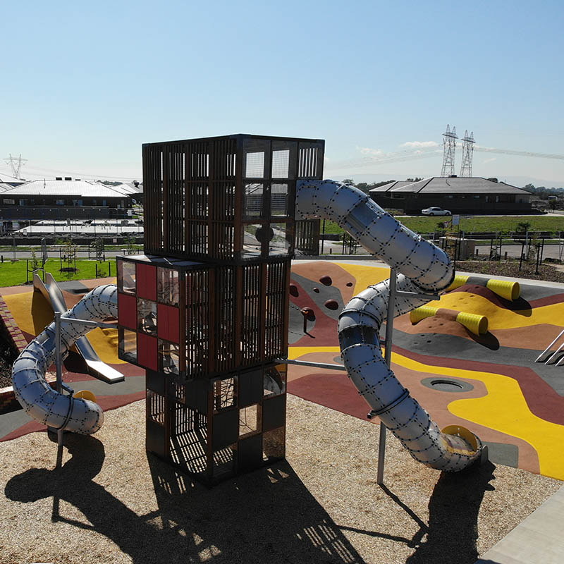 Cubic playground in Melbourne Australia Cubic playground in Melbourne Australia
