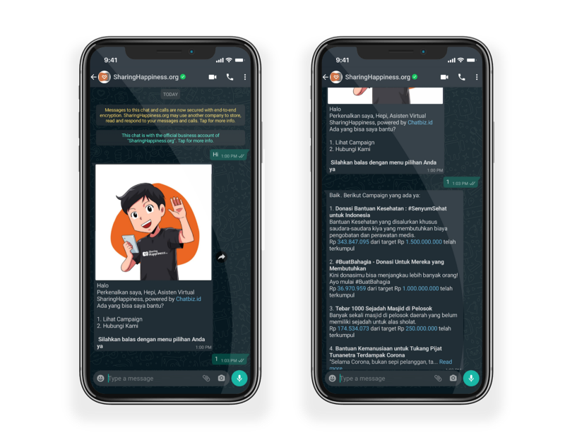 SharingHappiness Kang Hepi Chatbot Asisten Virtual