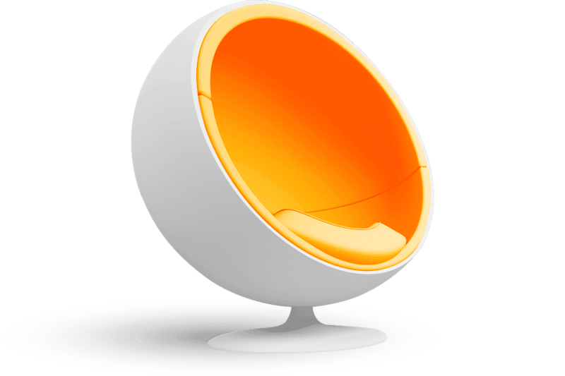 Pallomainen desing tuoli