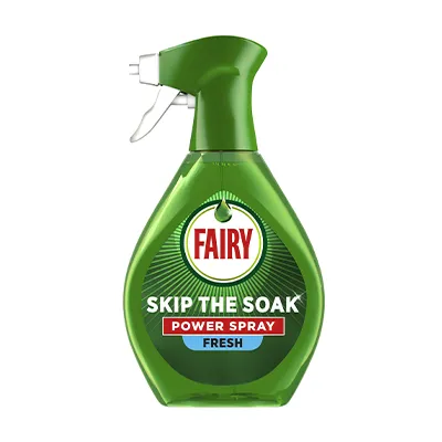 Fairy Skip the Soak green bottle.