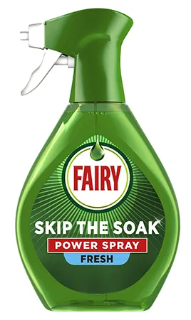 Fairy Skip the Soak green bottle.