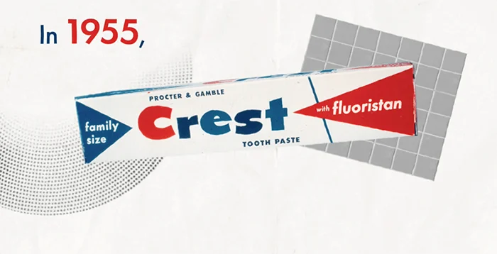 1955 Crest Tooth Paste