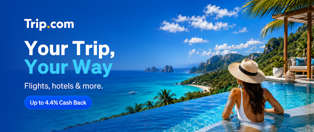 Trip.com, Your Trip, Your Way. Flights, hotels & More. Up to 4.4% Cash Back