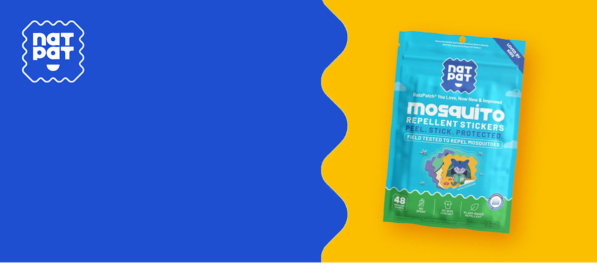 Natural Mosquito Repellent with NATPAT patches + get 18% cash back!