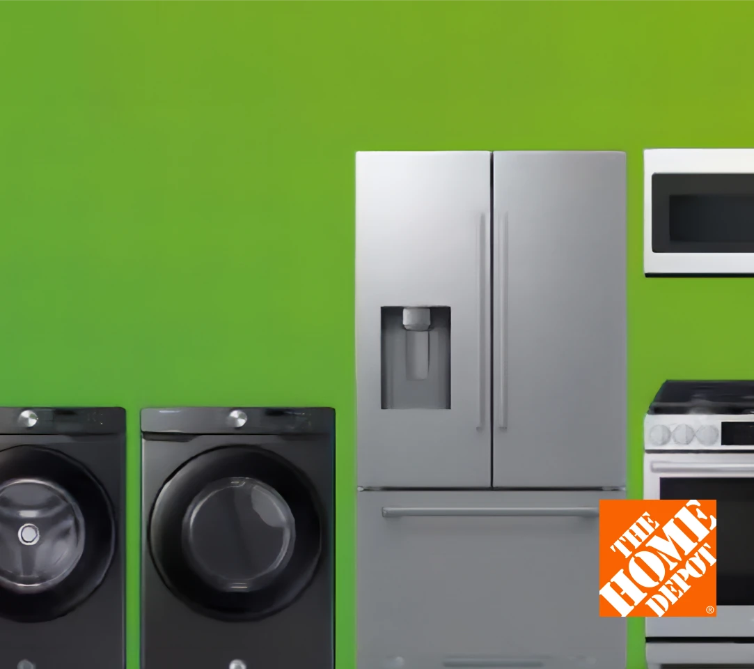 Up to 40% Off Appliances + up to 6% Cash Back at Home Depot