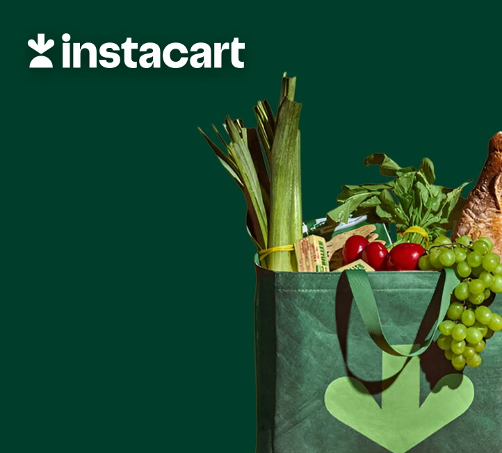 Shop Instacart now & get up to $2 cash back on every order