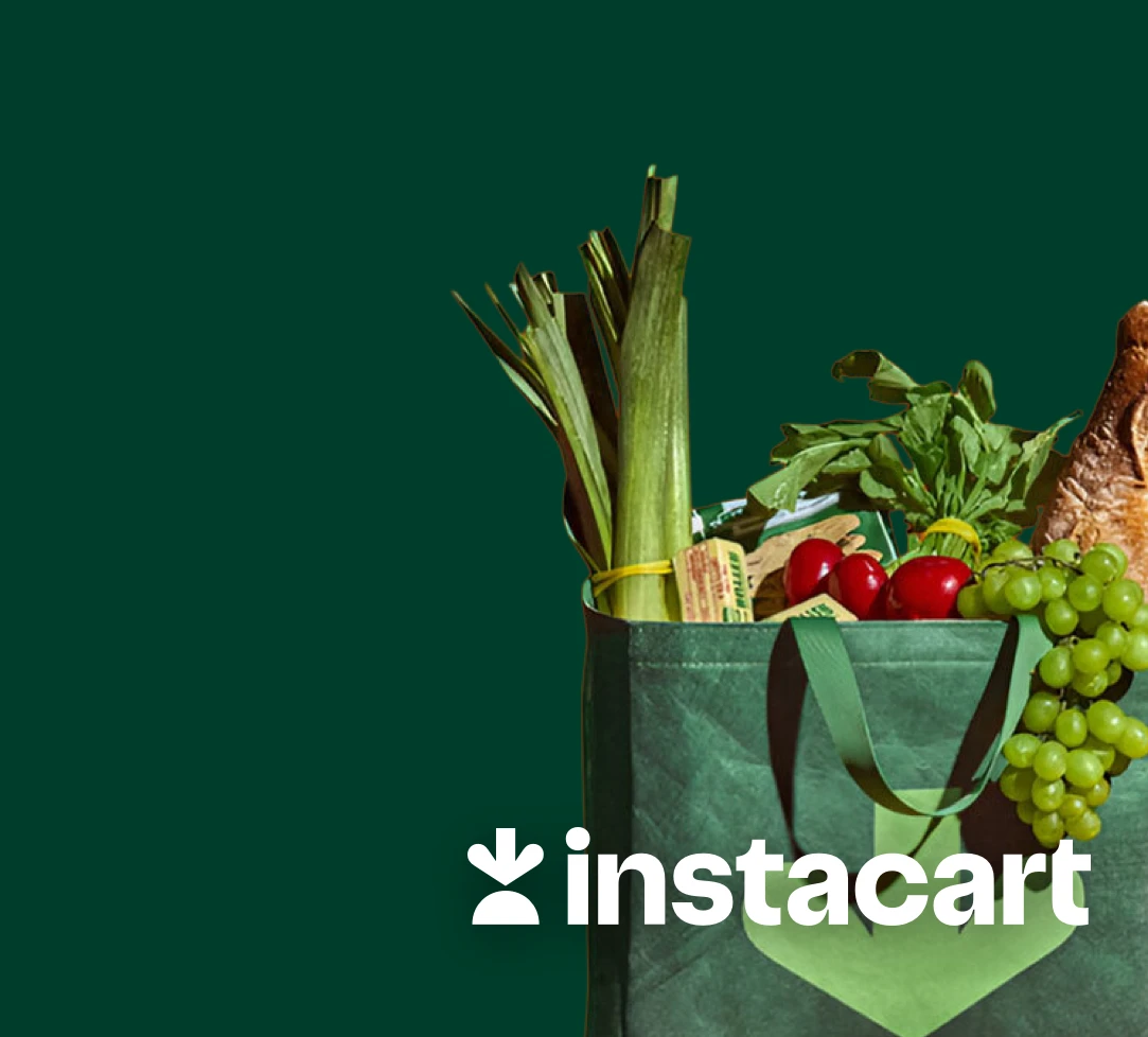 Shop Instacart now & get up to $3 cash back on every order
