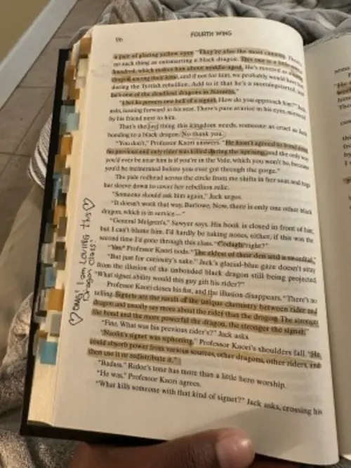 Fourth Wing Iron Flame Annotation