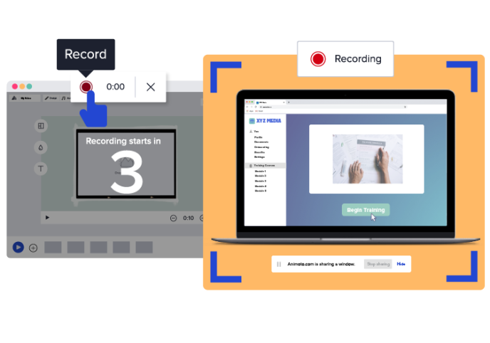 Everything you need to create training videos in minutes