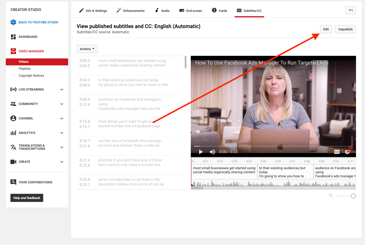 How to Add YouTube Closed Captioning Animoto