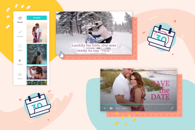 Customizable Save-the-Date Video Templates