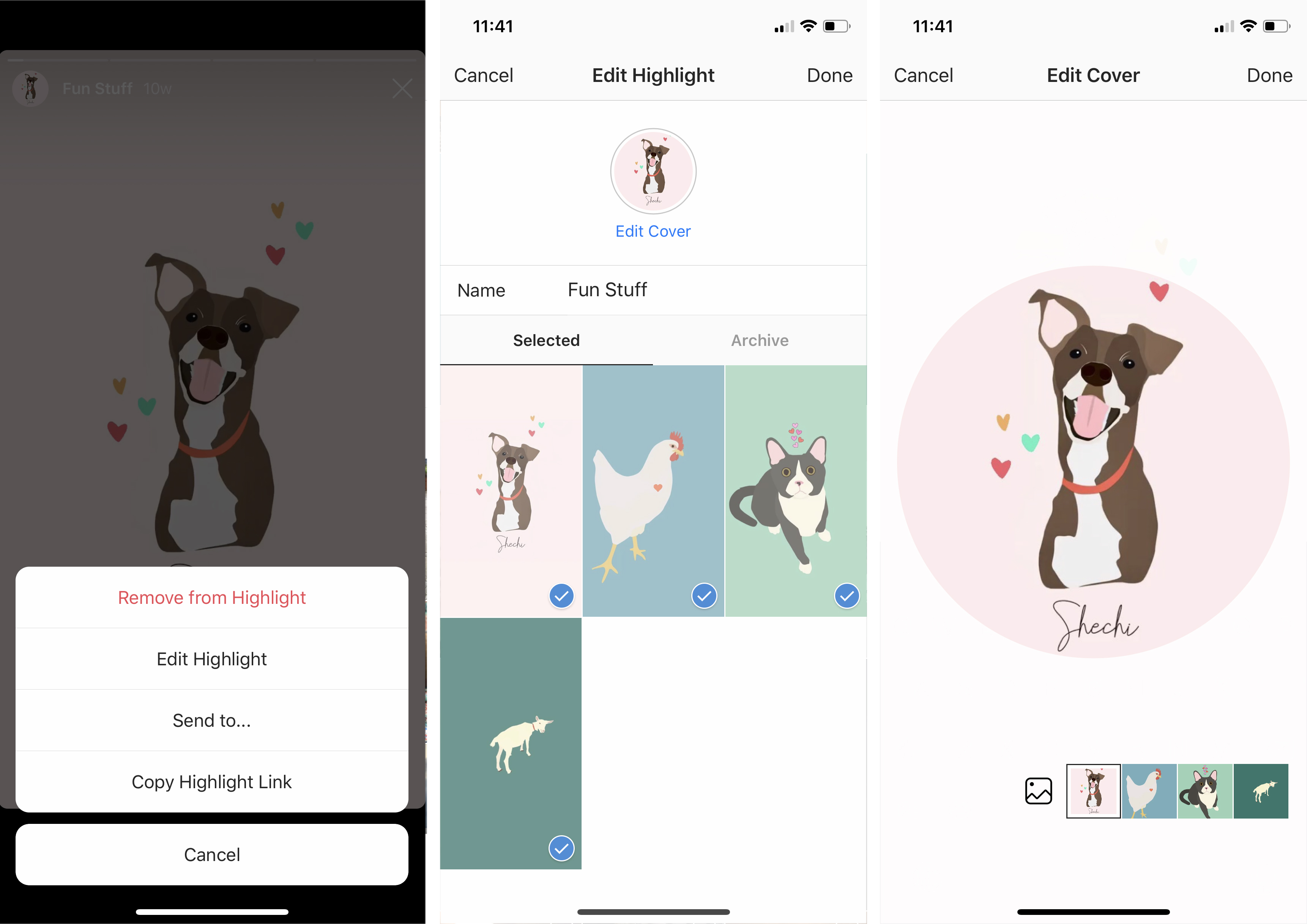 Highlights covers. Instagram stories icons for hime, gym, pets