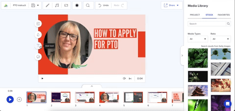 How to add captions to a video in Animoto: Add text boxes