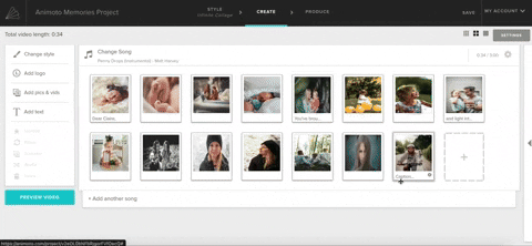 How to Use Animoto Memories: Add captions