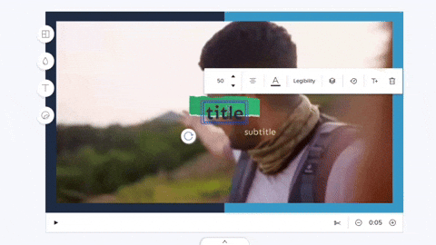 How to make a lower third in Animoto with elements