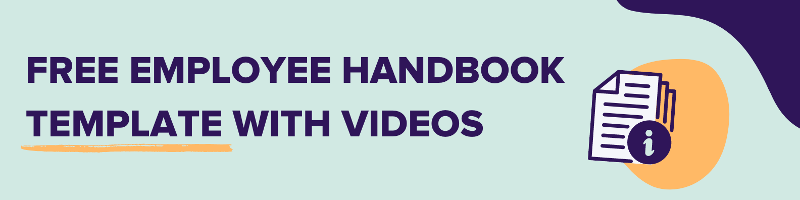 FREE EMPLOYEE HANDBOOK TEMPLATE WITH VIDEOS