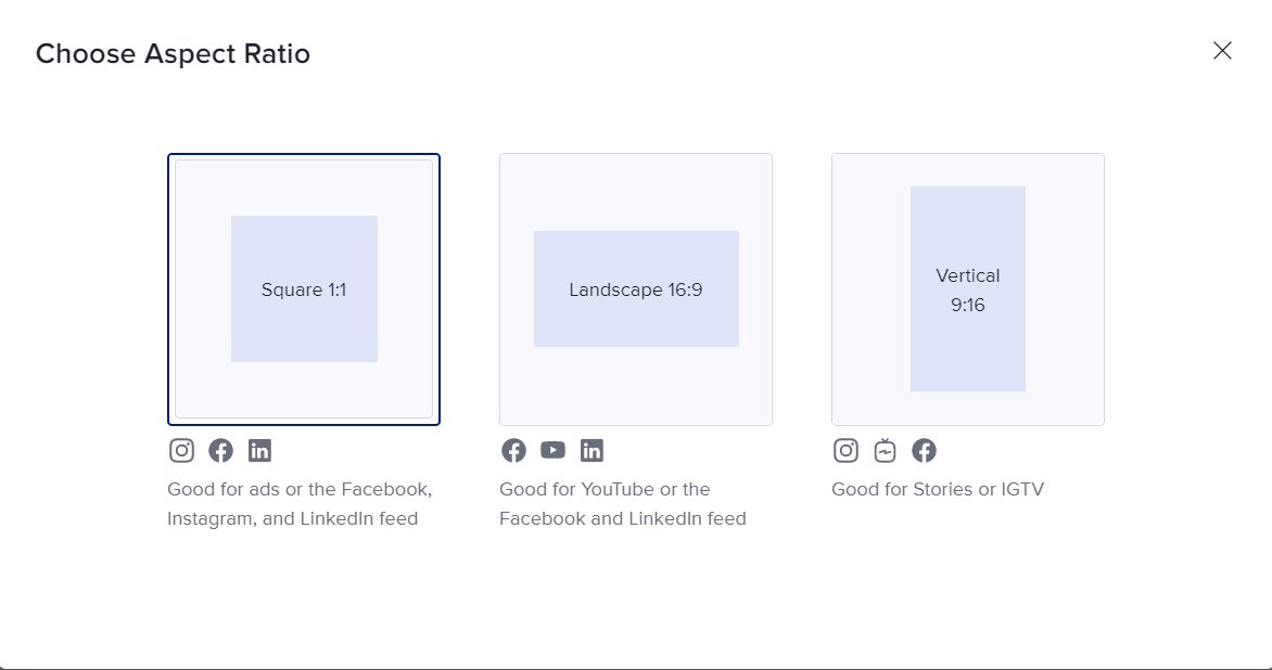 Choose a vertical aspect ratio