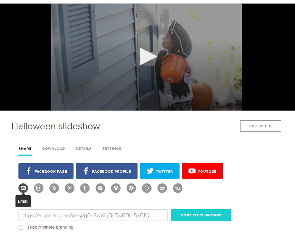 Share your Halloween slideshow