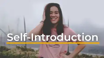 video template for self introduction video