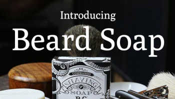 Photo video template for making a promotional product video featuring beard soap