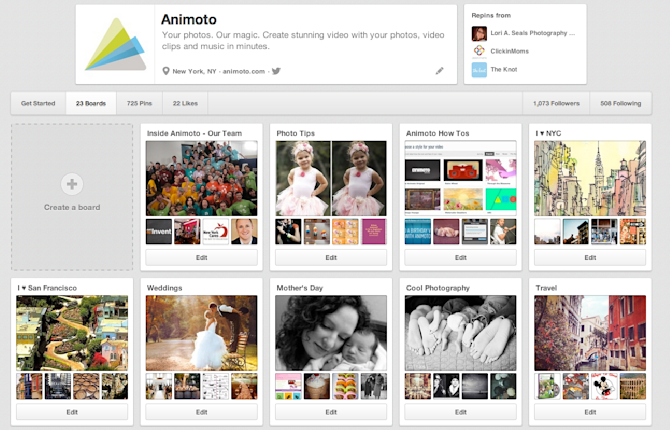 Pin your Video Slideshows to Pinterest