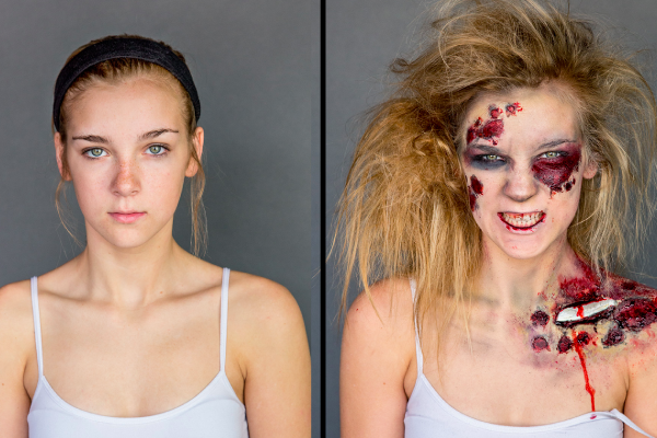 how to do zombie makeup