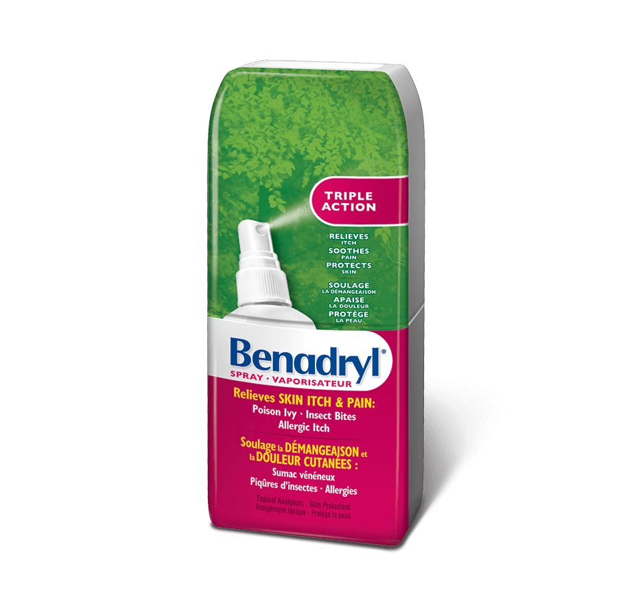Vaporisateur antidémangeaison Benadryl Triple Action pour piqûres d'insecte