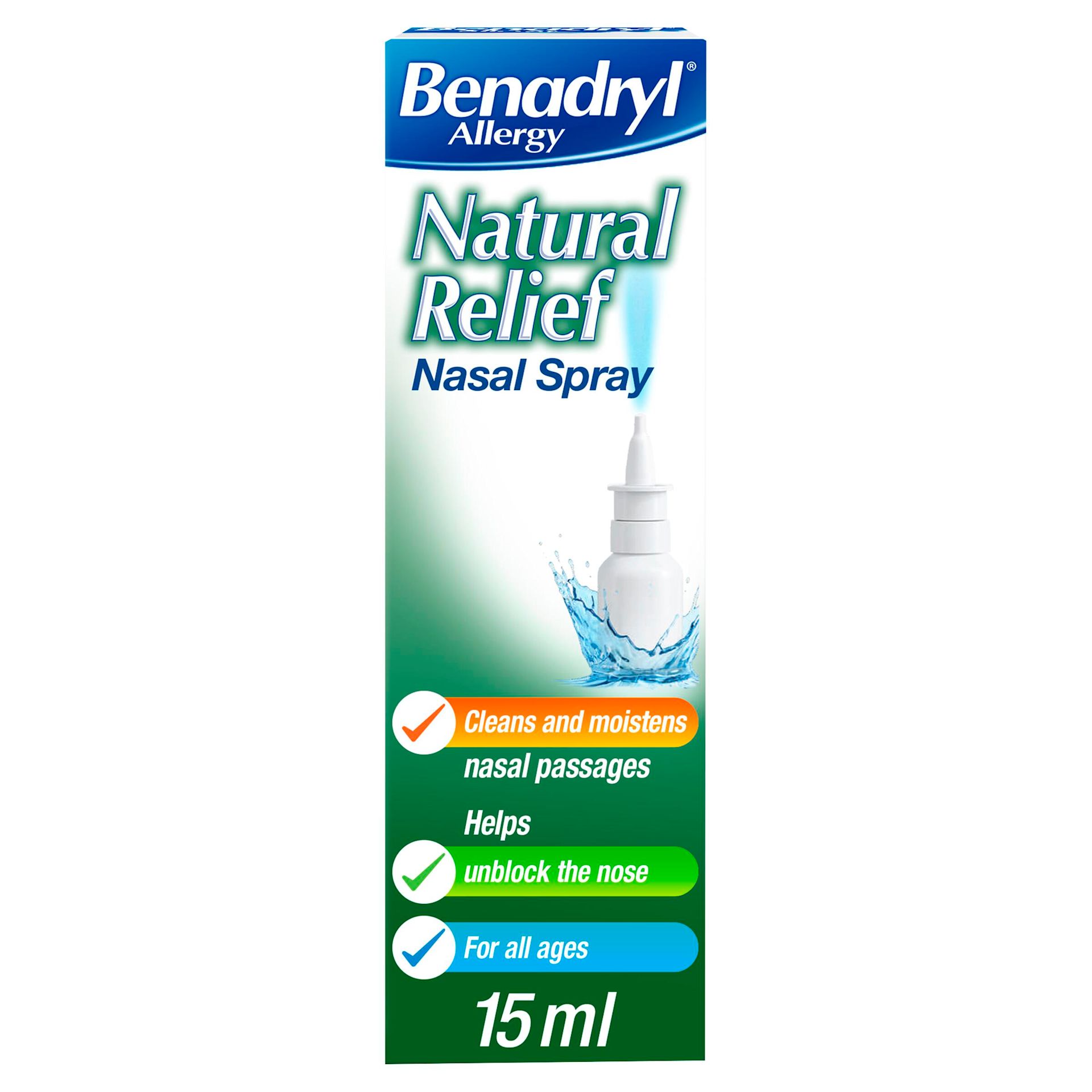 BENADRYL® Allergy Natural Relief Nasal Spray