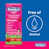 Children's BENADRYL® Allergy Liquid cherry flavor, alcohol-free, relieves runny nose, sneezing, itchy, watery eyes, and itchy throat or nose.
