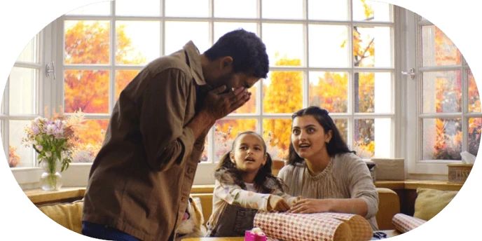 Man with allergies sneezing
