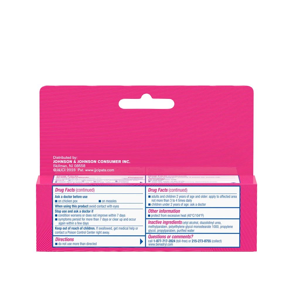 BENADRYL® Itch Stopping Cream Extra Strength Drug Facts