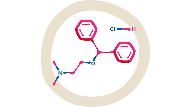 Diphenhydramine HCl active ingredient in Benadryl
