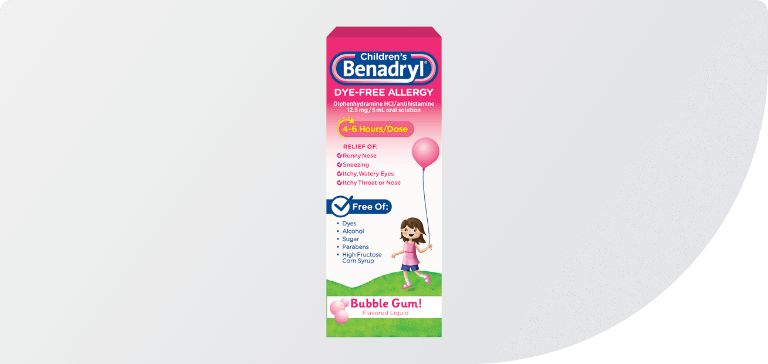 Benadryl product for children's allergies