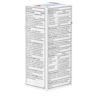Side angle of of Benadryl's Allergy Medicine Liquid Elixir with drug facts and directions