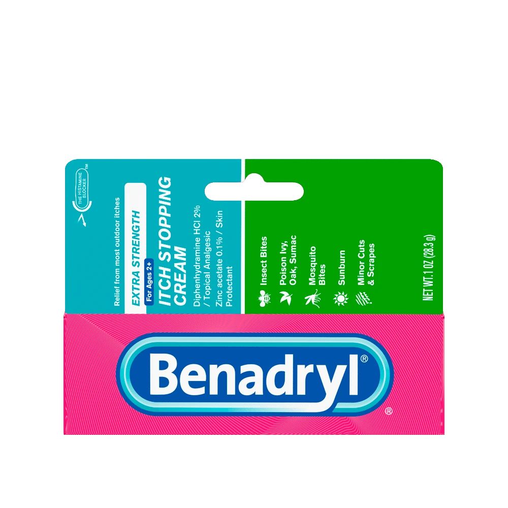 Original Strength BENADRYL® Itch Stopping Cream Small package front