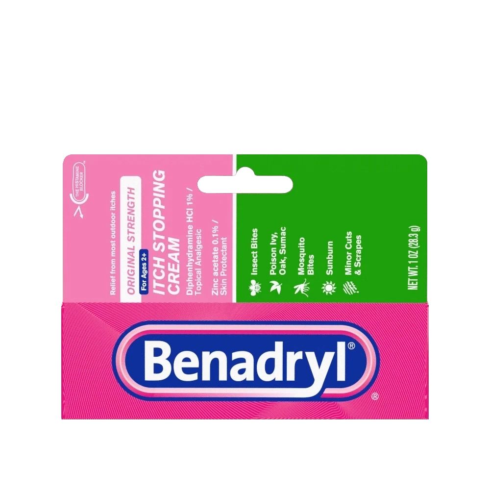 Original Strength BENADRYL® Itch Stopping Cream package front