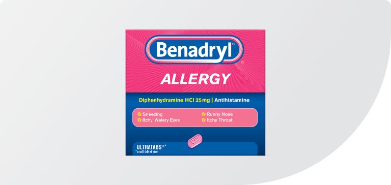 Benadryl adult oral allergy product