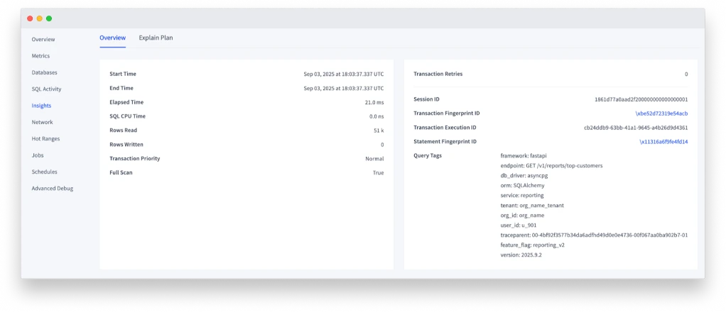 CockroachDB query tagging Window2 half webp