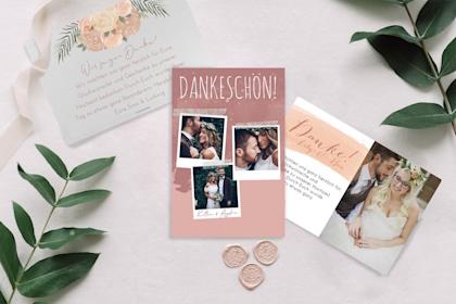 Danksagung Hochzeit: Texte & Ideen für Dankeskarten