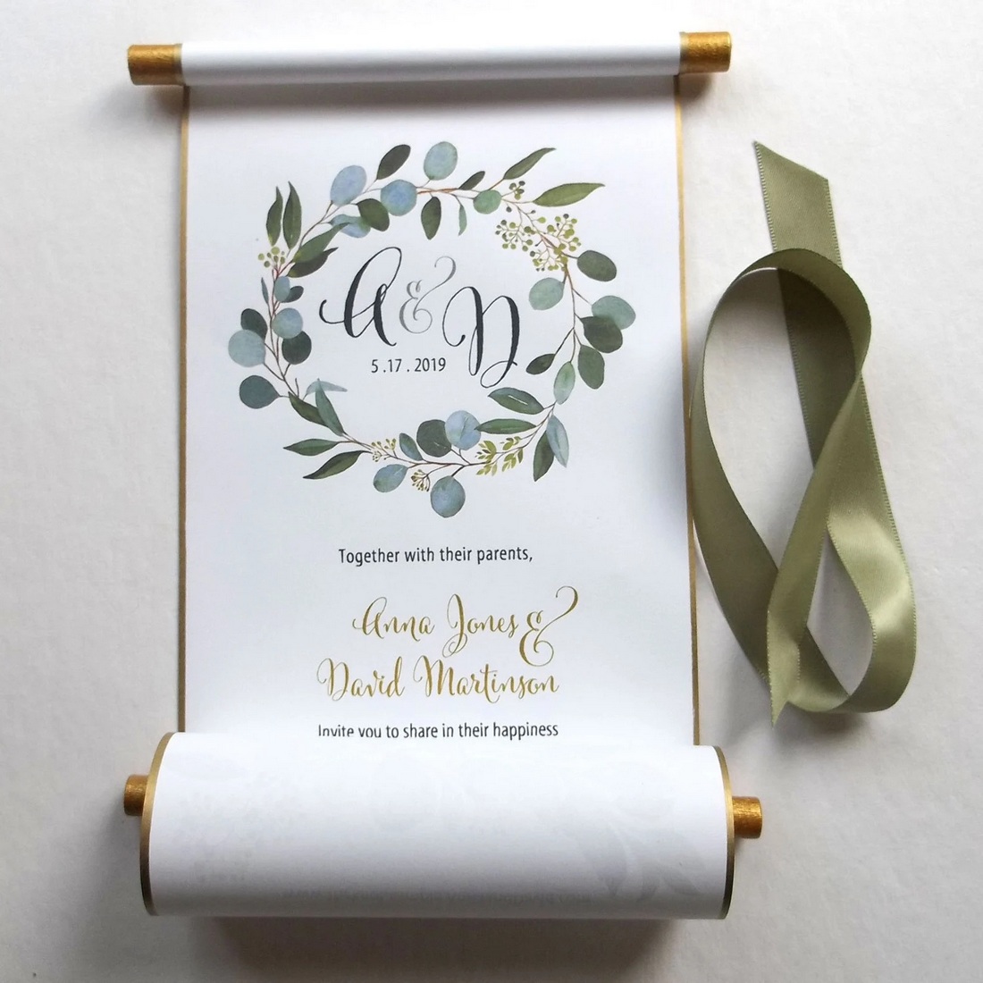 schriftrollen als einladung - ArtfulBeginnings - etsy 2