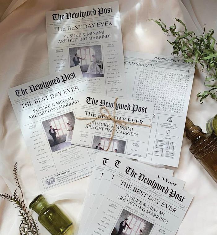 Hochzeitszeitung: Kreuzworträtsel entwerfen