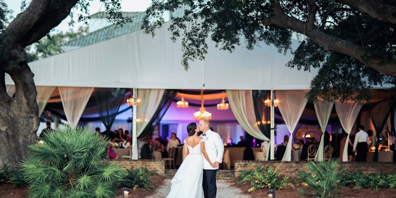 Spring Aspen Wedding Gorgeous Marquee With Foliage All Over