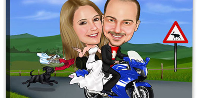 Karikatur Zur Hochzeit Hochzeitskarikatur