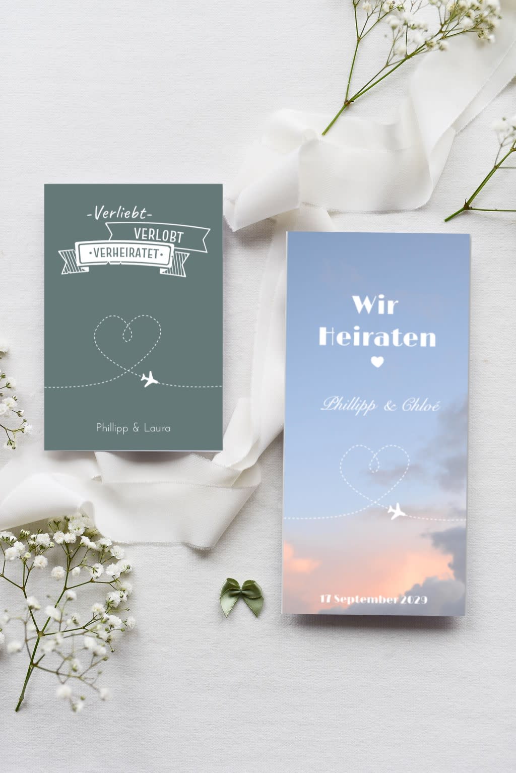 Hochzeitseinladungen zum Thema Reise