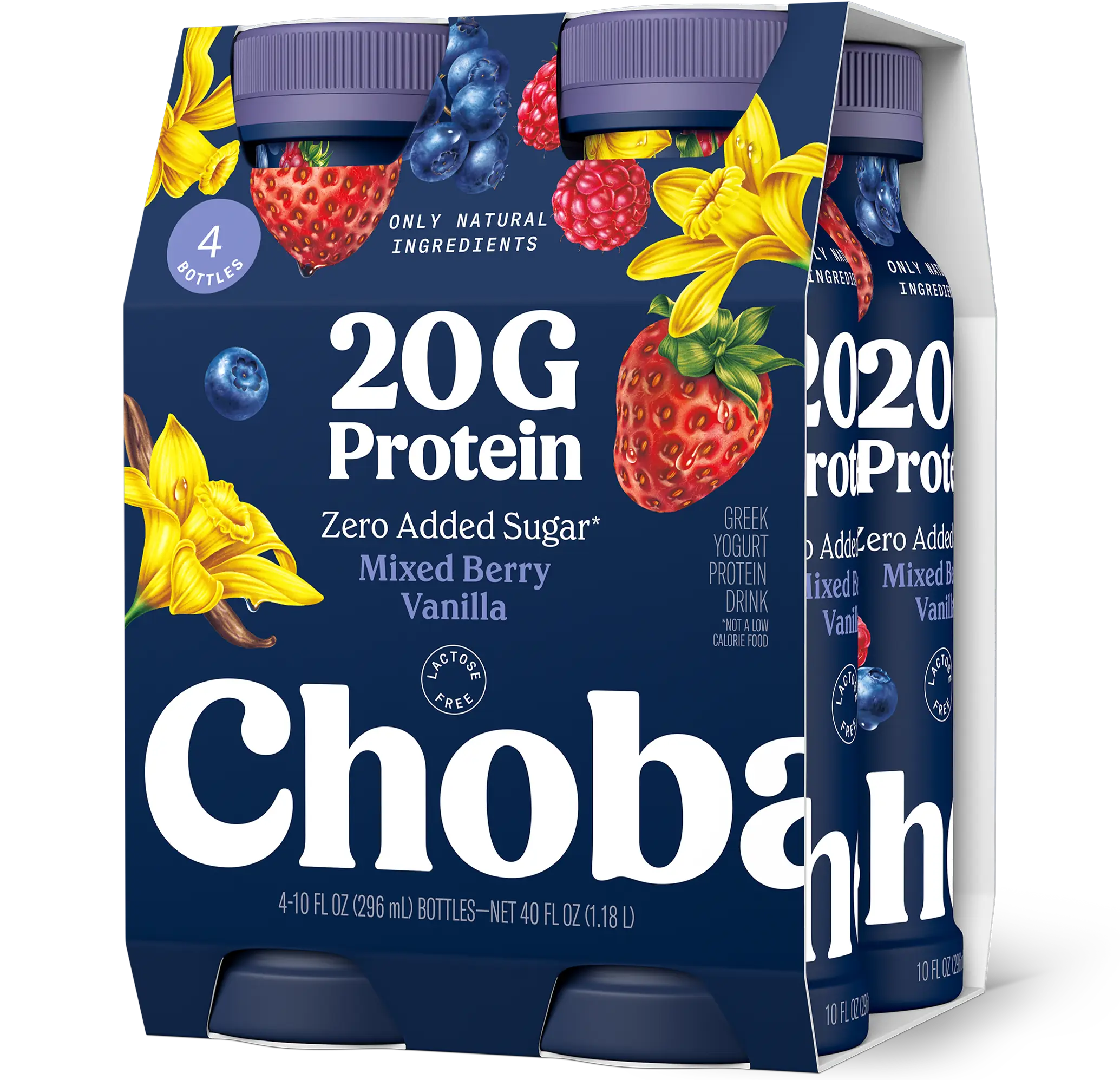 20G High Protein Greek Yogurt Drink Mixed Berry Vanilla
