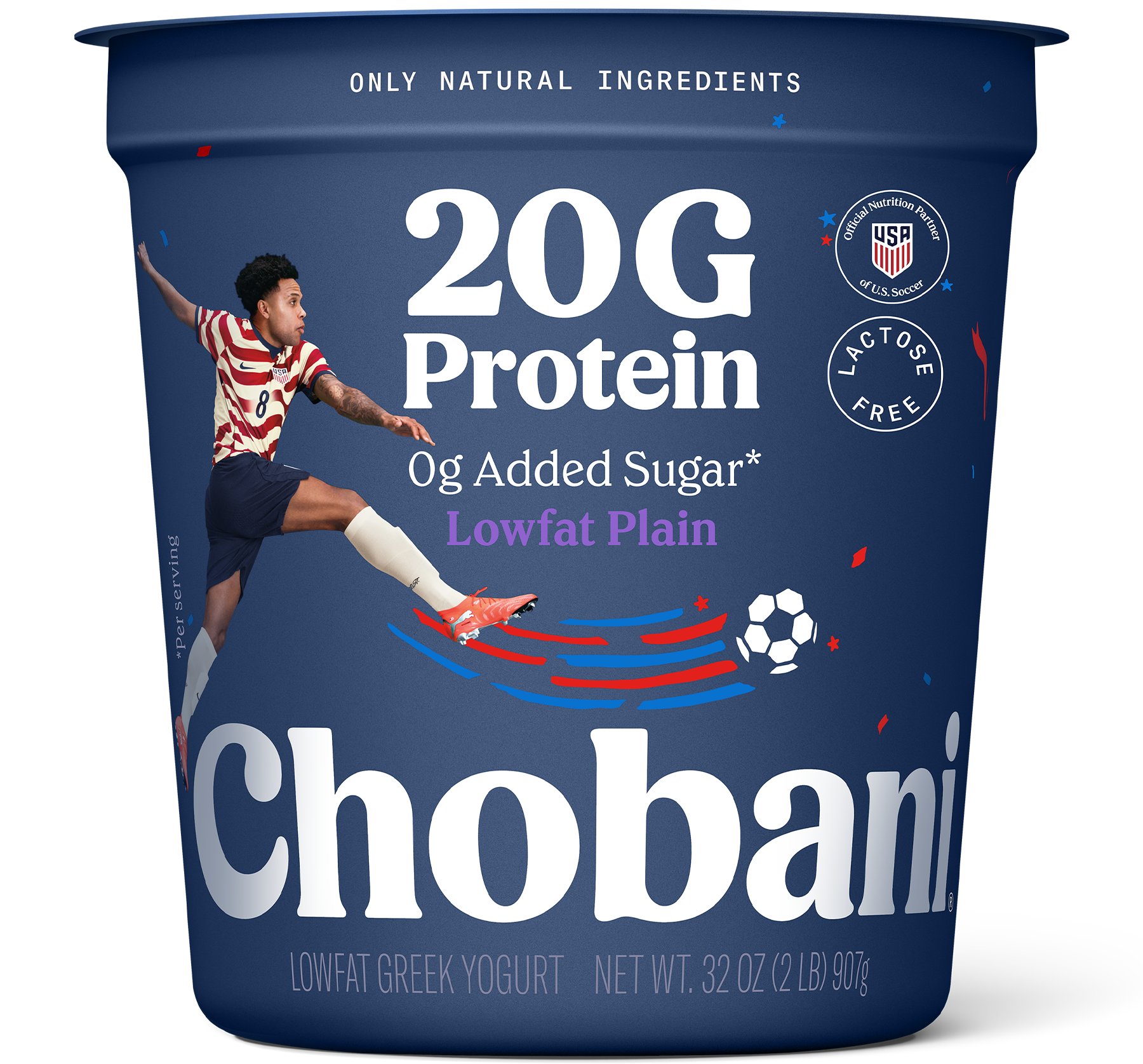 20g High Protein Greek Yogurt | Lowfat Plain