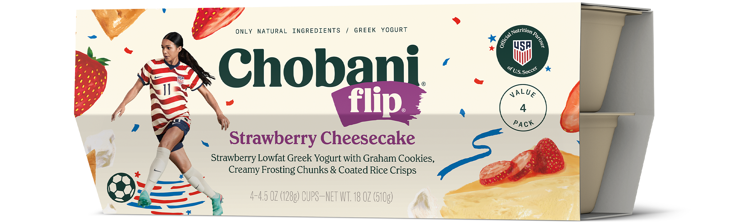 ほぼ新品 FLIP 8.75 Venture V-Hollow6.1Hi即乗り可 Chobani® Flip® | Strawberry Cheesecake