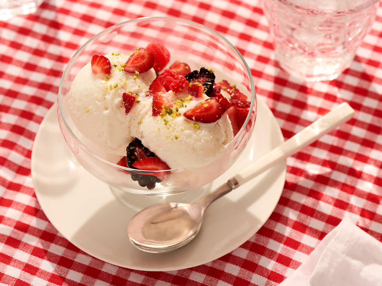 Vanilla Lemongrass Frozen Greek Yogurt
