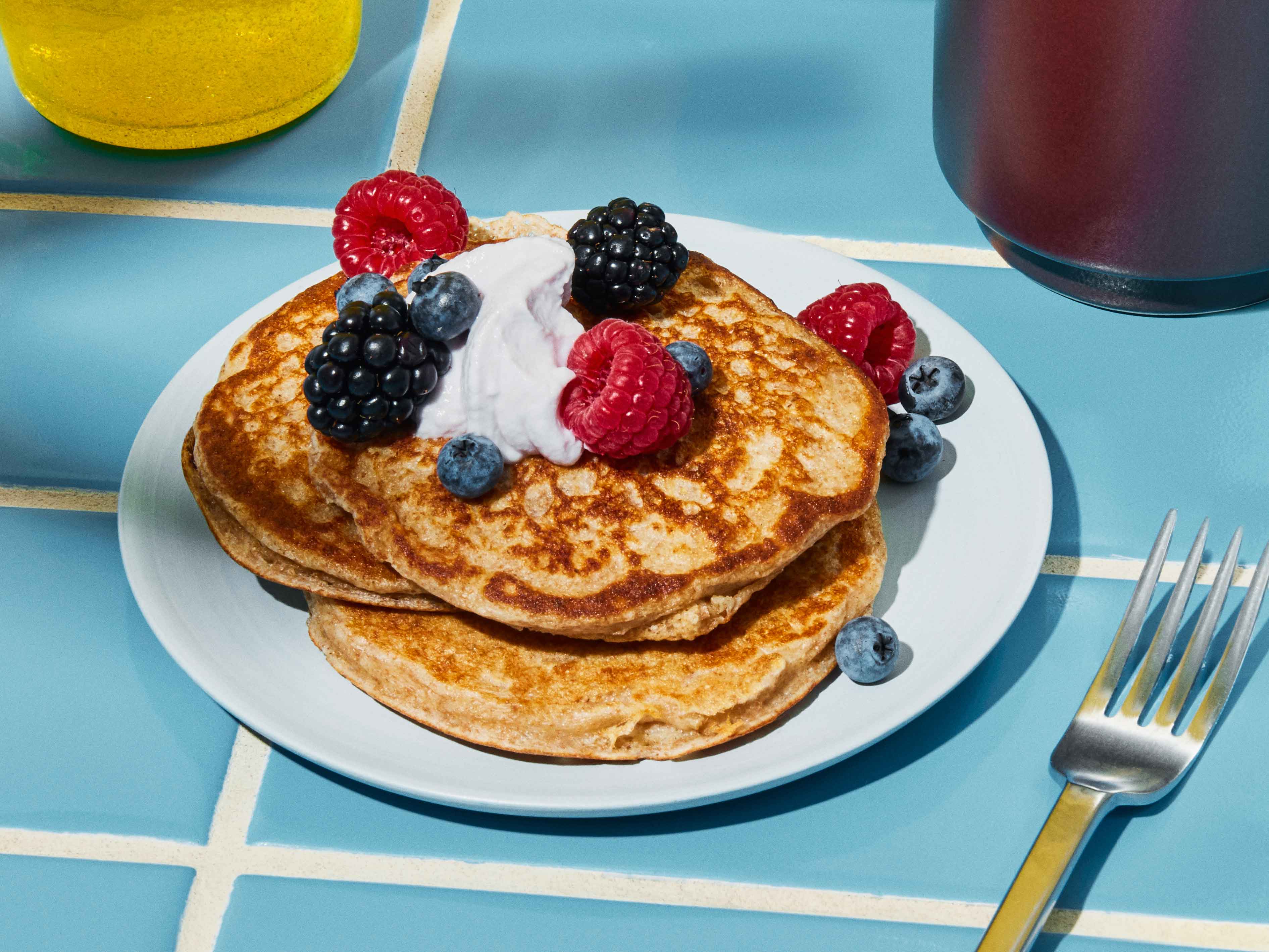 Multigrain Berry Pancakes